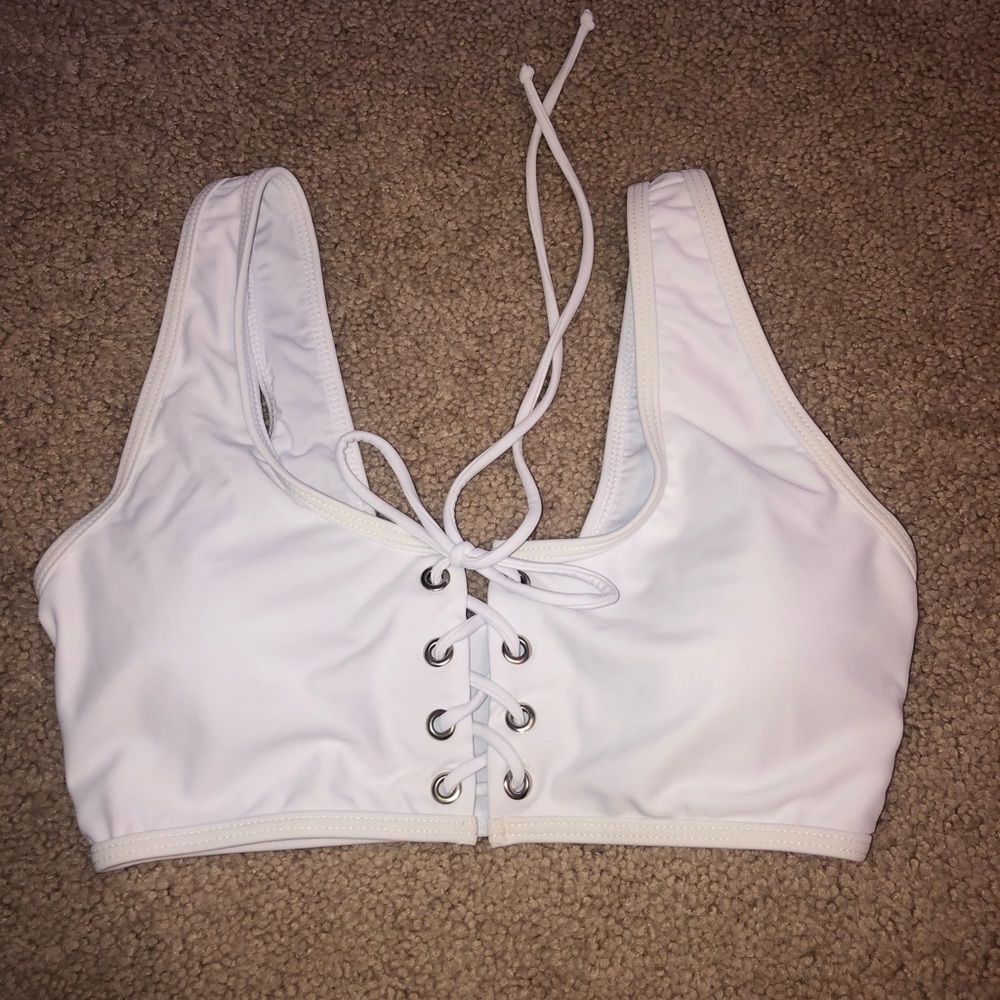 White bikini top. Never worn
